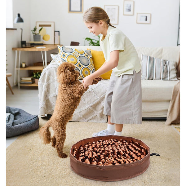 Snuffle Mat for Dogs - Foraging & Slow Feeding Mat, 20 x 20 In