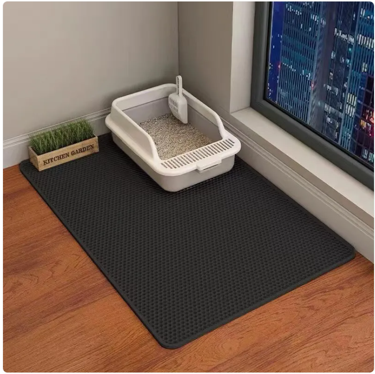 Honeycomb double-layer cat litter mat — litter box setup troubleshooting
