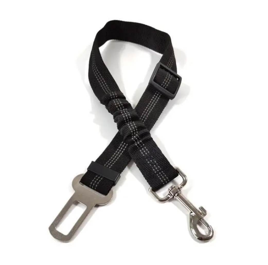 Reflective Dog Car Seat Belt — Bungee Tether, One Size