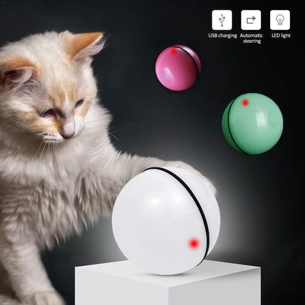 Self-Rolling LED Laser Cat Ball