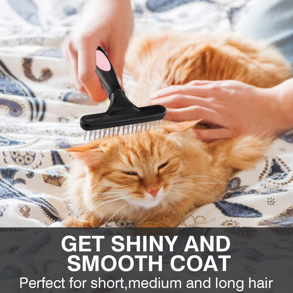 Double-Row Undercoat Rake for Dogs & Cats