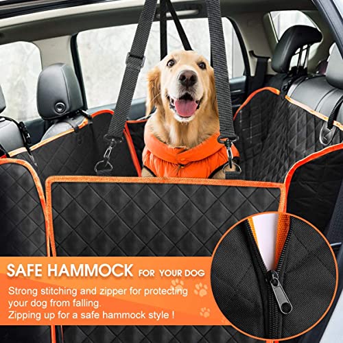 Dogs riding on hammock seat cover