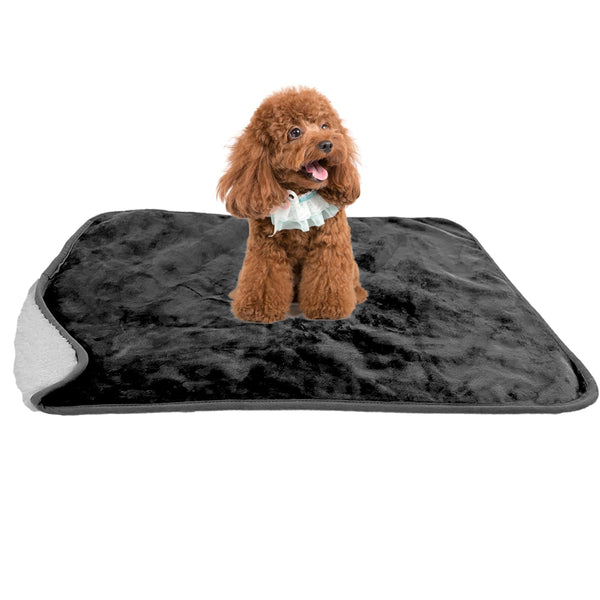 Waterproof Sherpa Dog Blanket 25" x 35" - Pee-Proof Couch Protector