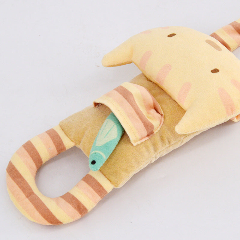 Door-Hanging Cat Teaser — Single Spring Toy for Door Handles