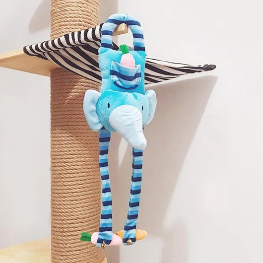 Door-Hanging Cat Teaser — Single Spring Toy for Door Handles