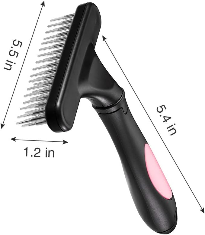 Double-Row Undercoat Rake for Dogs & Cats