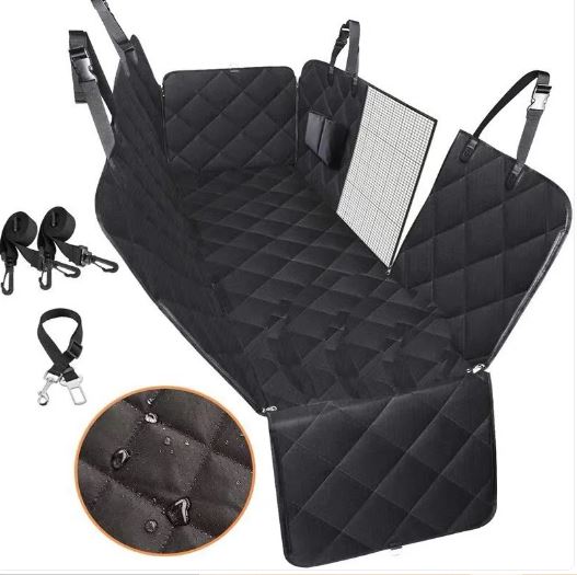 Waterproof Dog Car Seat Cover with Mesh Window