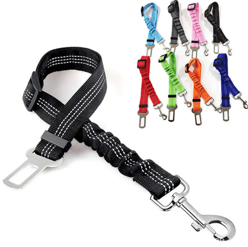 Reflective Dog Car Seat Belt — Bungee Tether, One Size