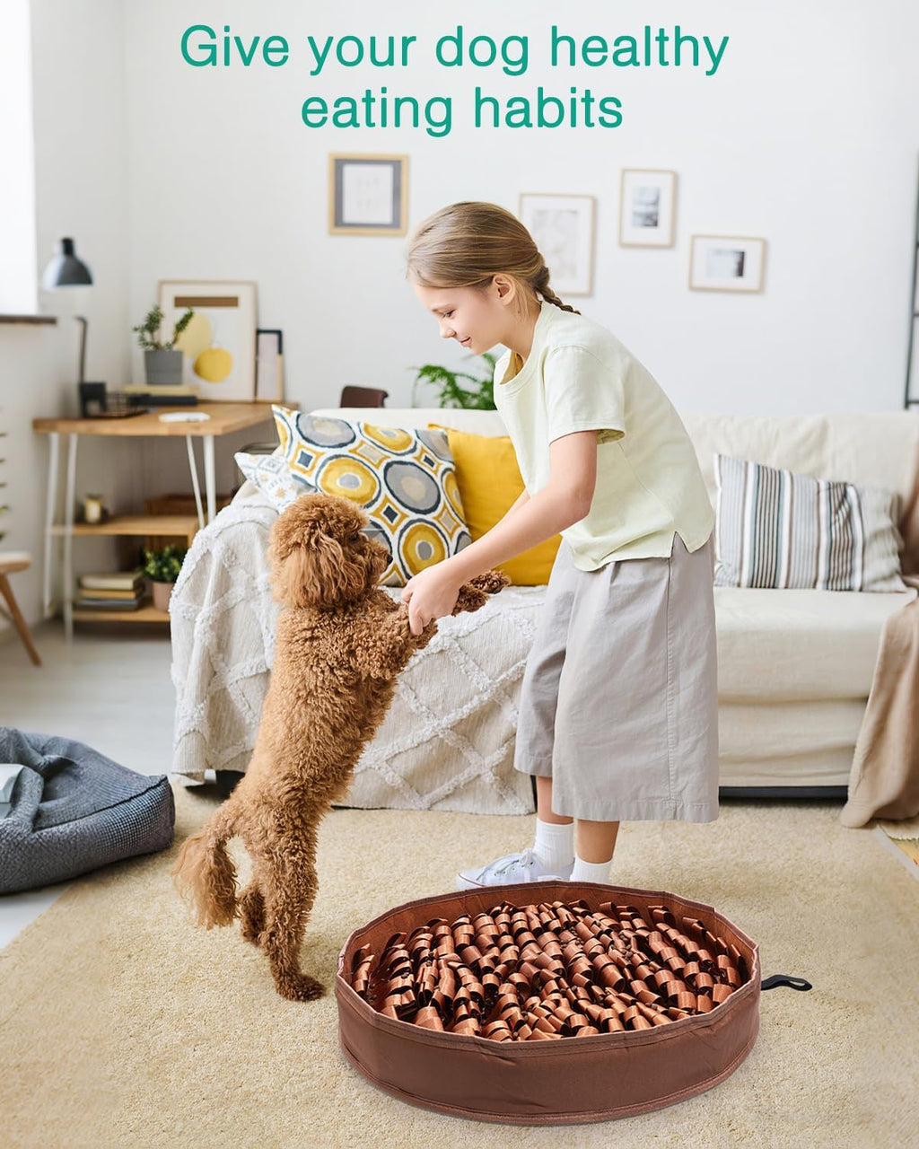 Snuffle mat for dogs 20x20 – size reference