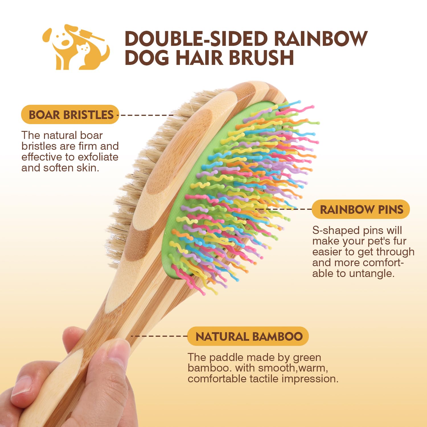 7-piece dog grooming kit with deshedding brush – side angle