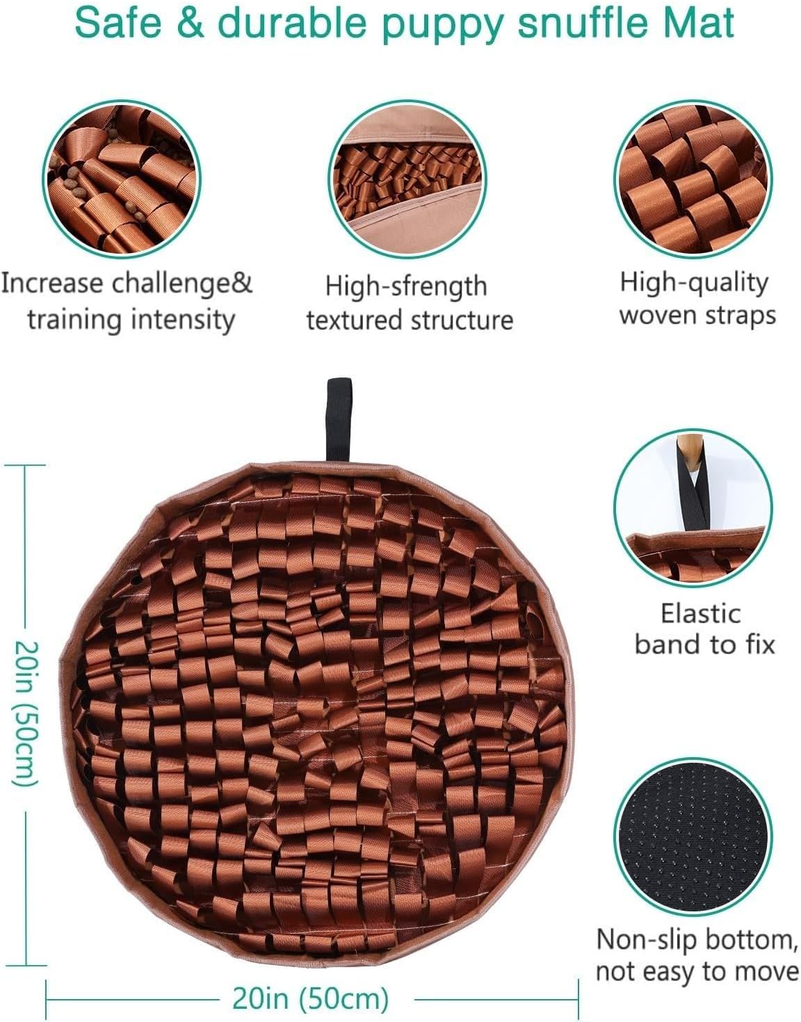 Snuffle mat for dogs 20x20