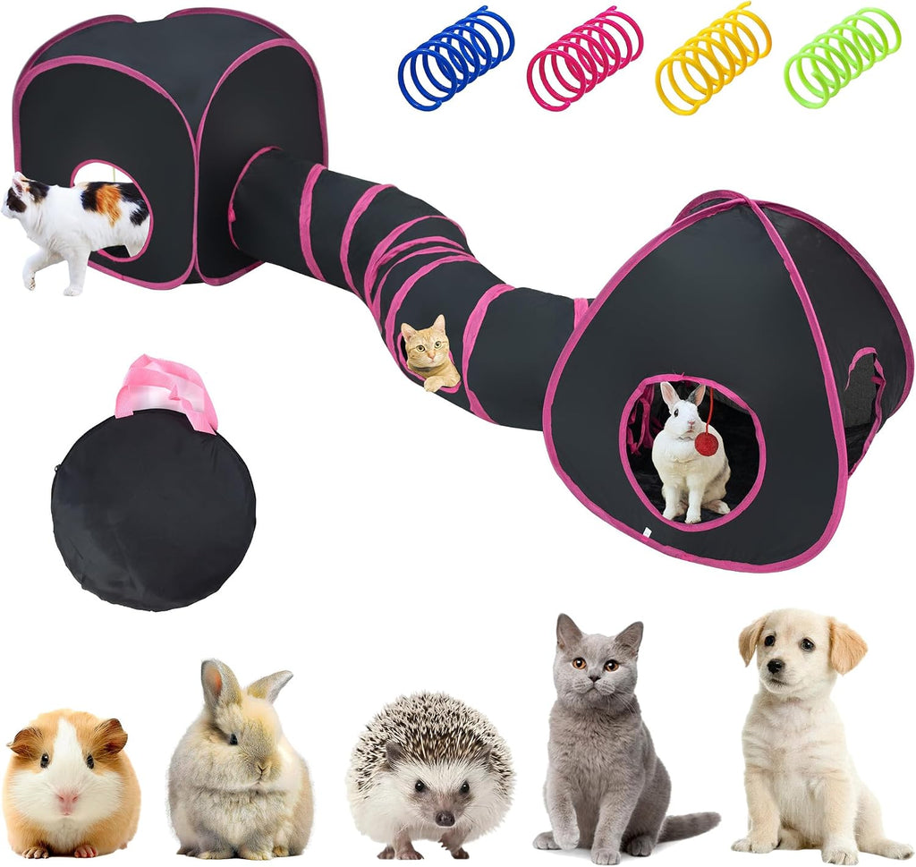 Cat tunnel cube set - cat playing