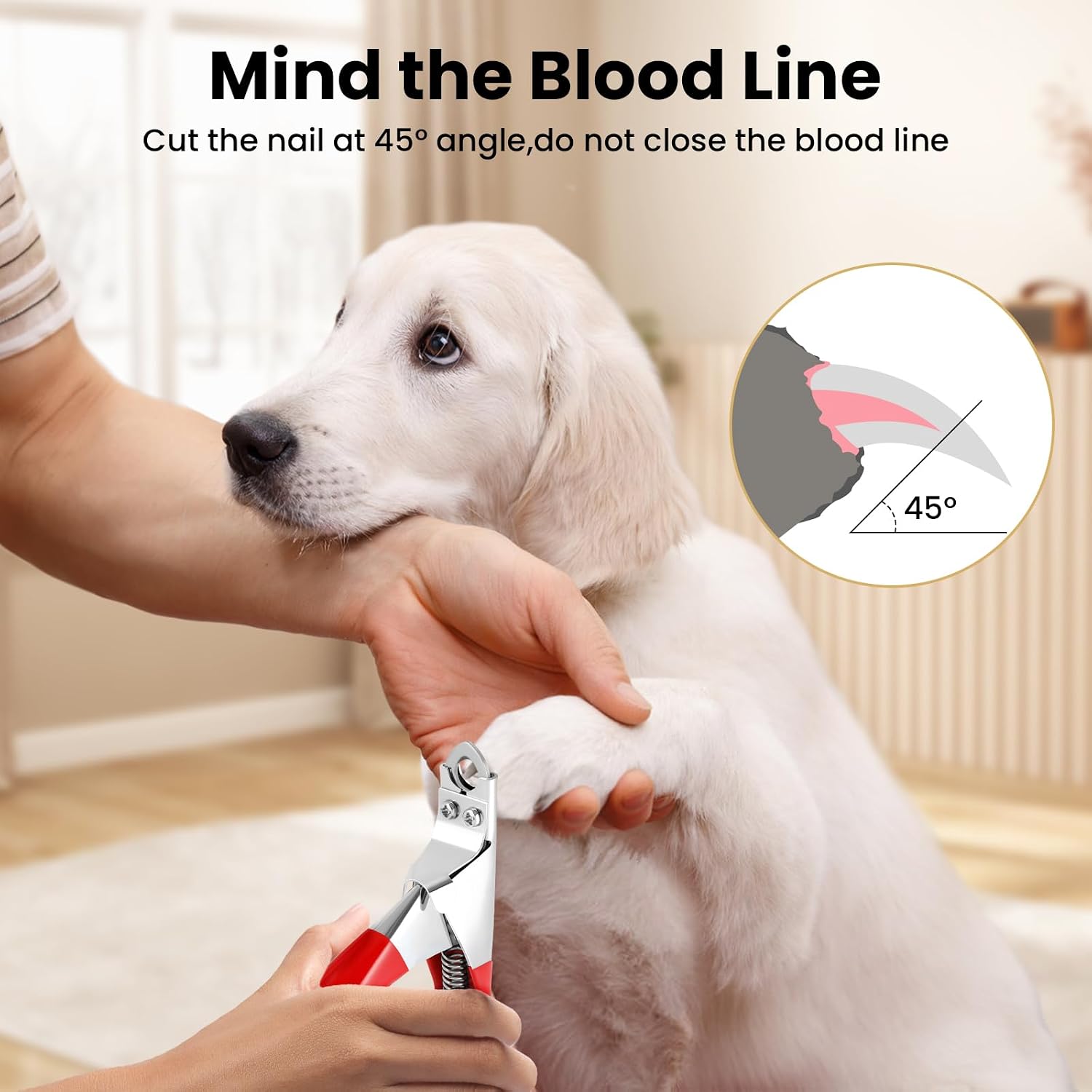 Professional guillotine pet nail clipper