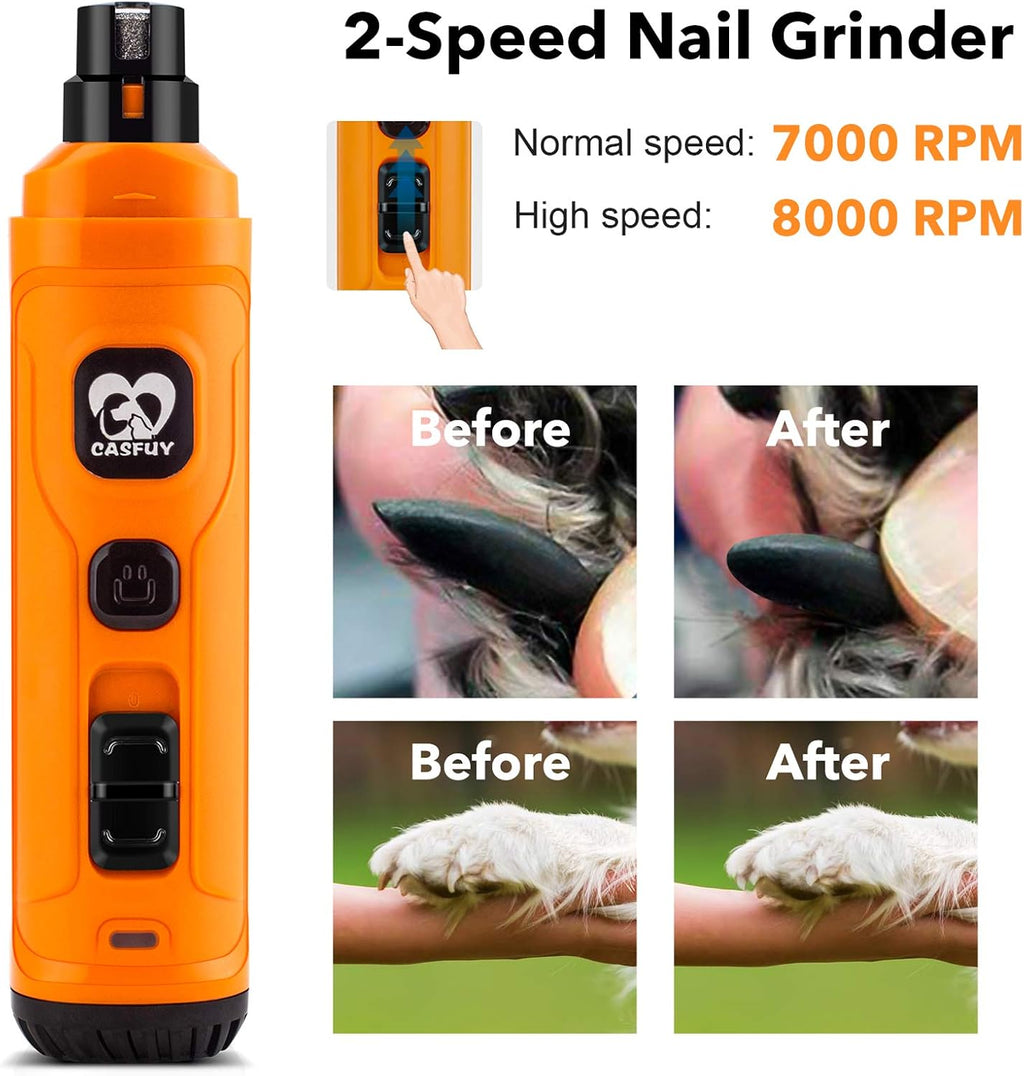 Dog nail grinder with LED lights – detail