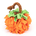 Pumpkin Snuffle Ball — Fleece Puzzle Feeder for Dogs
