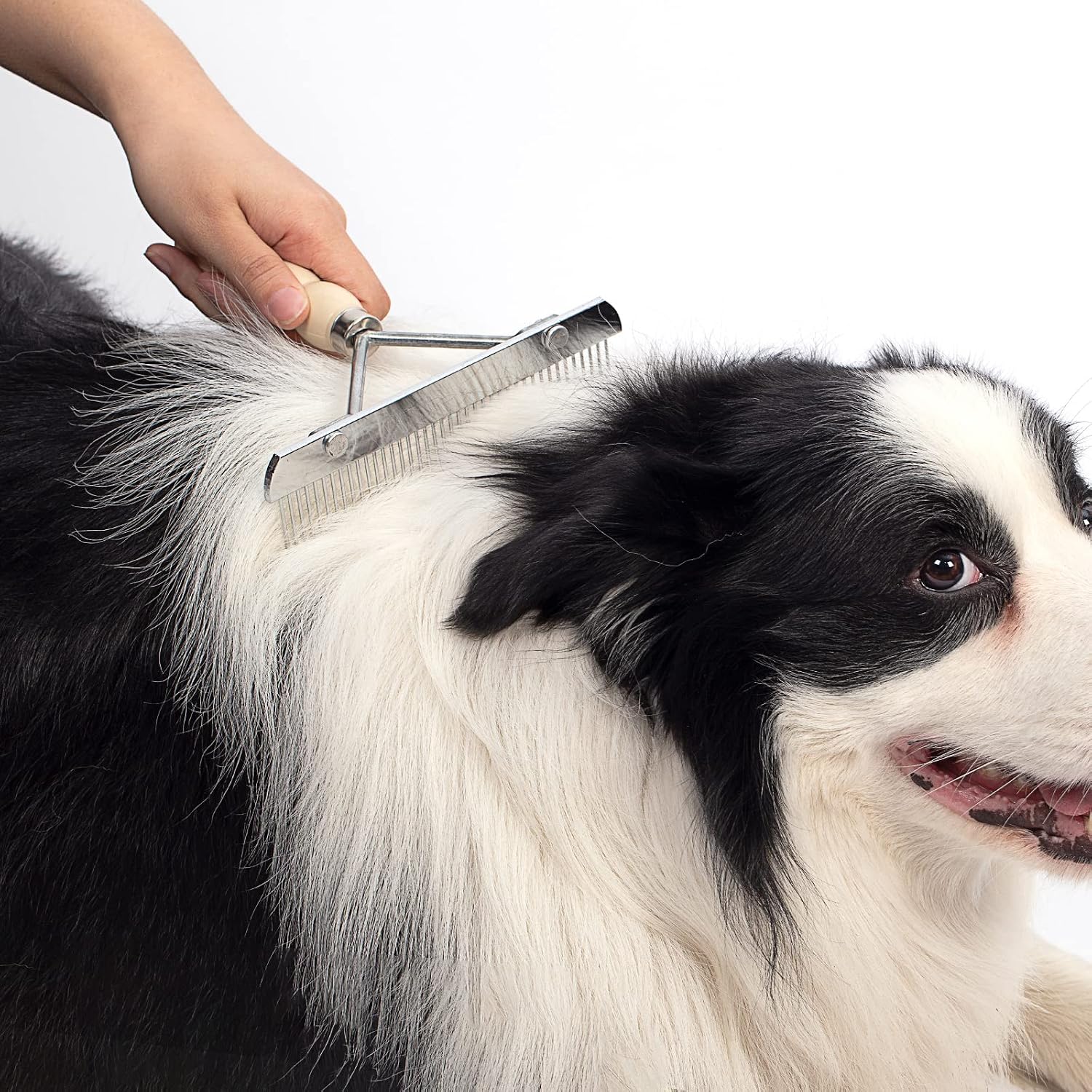 Undercoat rake and deshedding brush set