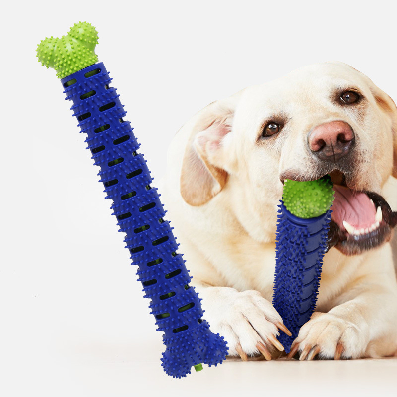 Dental Chew Toy for Dogs — Bite-Resistant Rubber Toothbrush