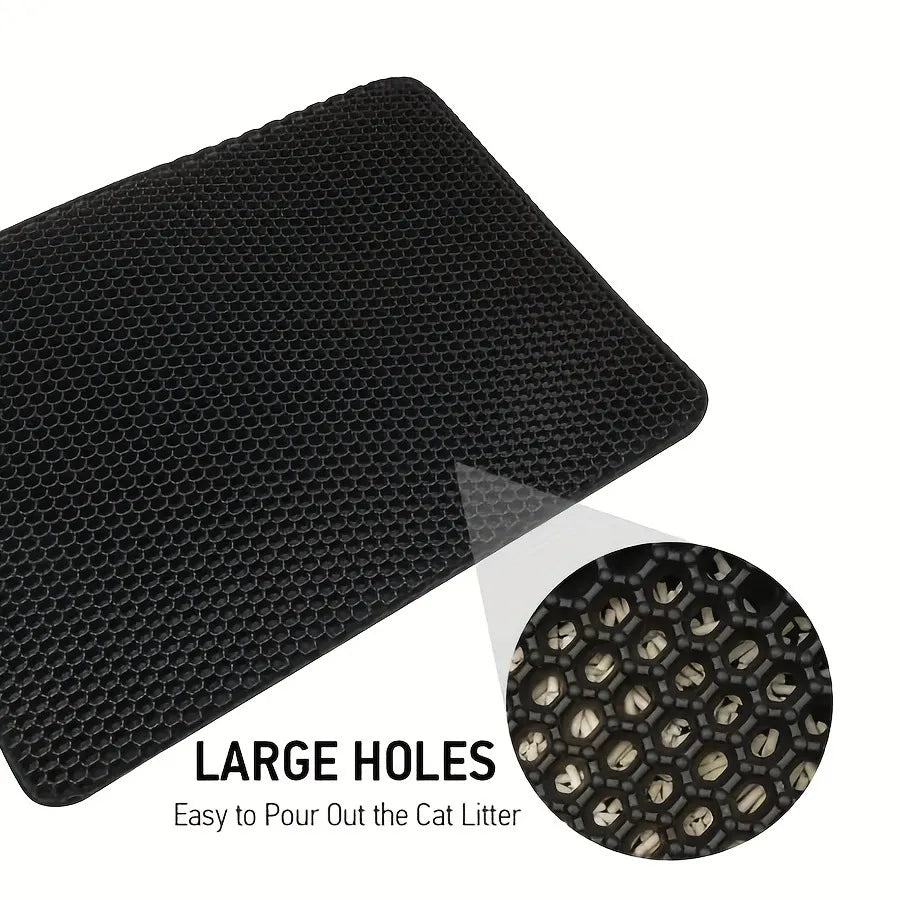 Large holes make it easy to pour trapped litter out