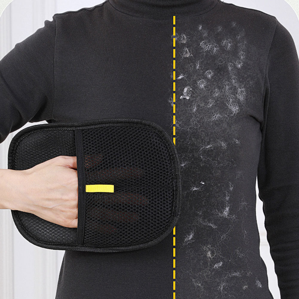 Removing pet hair from black clothing