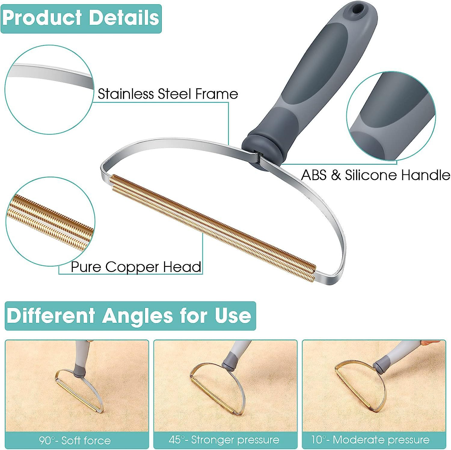 Reusable Pet Hair Remover Roller - Fur Lifter for Couches, Beds & Clothes