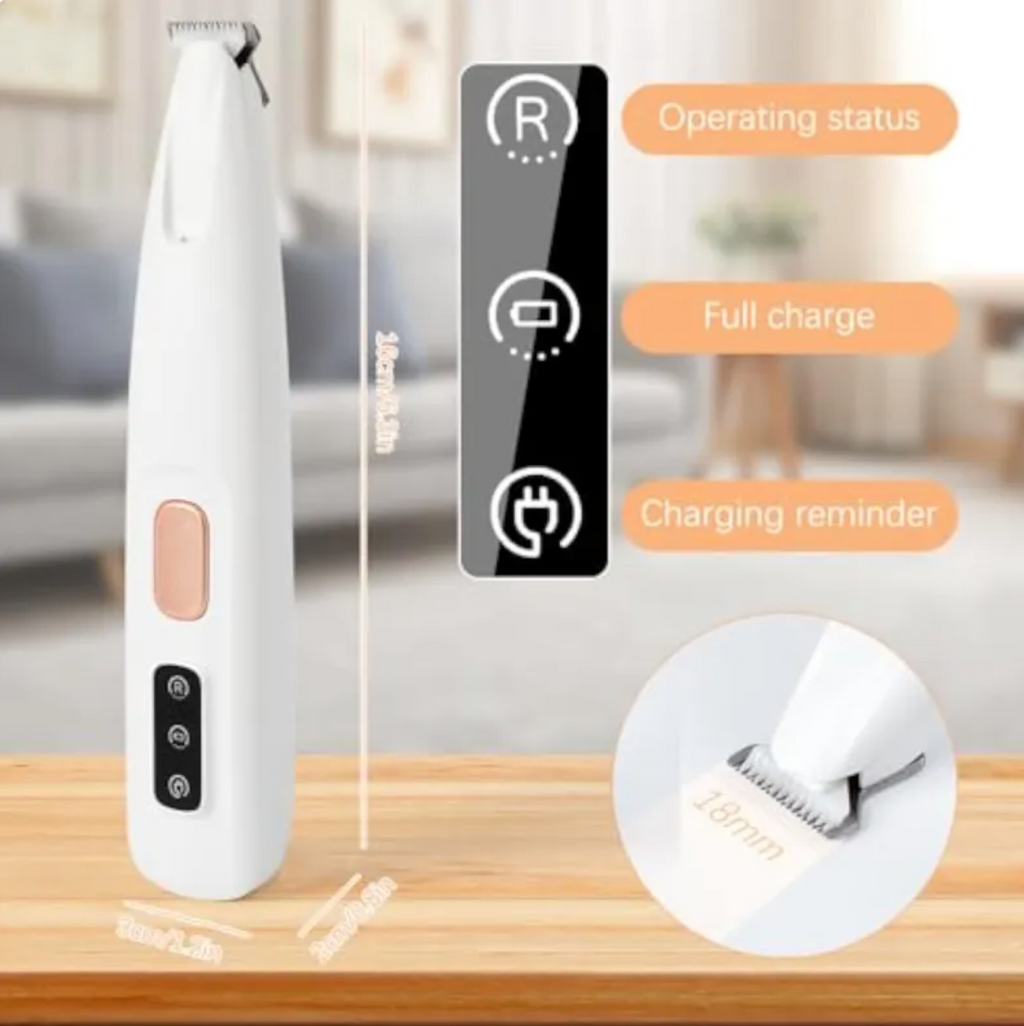 Paw Pad Trimmer for Dogs & Cats — Rechargeable, LED Light