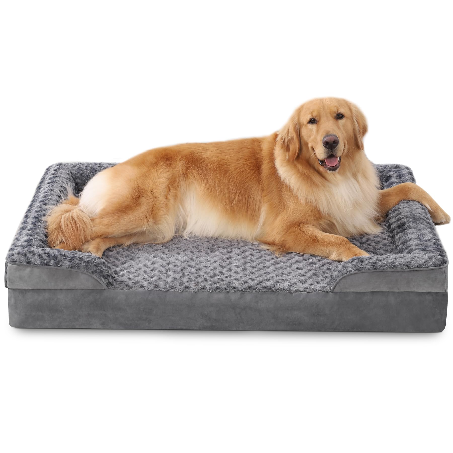 Orthopedic Dog Bed - Large Waterproof Memory Foam Couch for Big Dogs