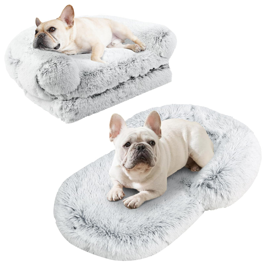 Foldable Human Dog Bed - 40 in x 30 in x 7 in Sofa Bed for Large Dogs