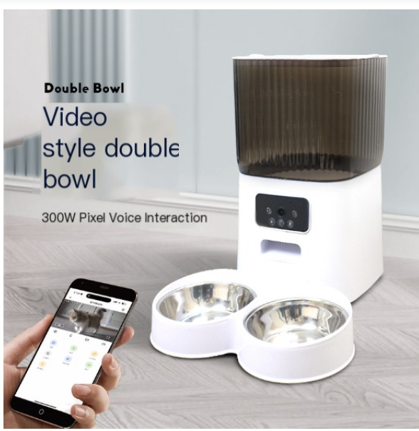Smart Pet Feeder with HD Camera & 2-Way Voice – 5L Auto Dispenser