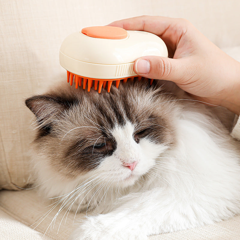 Spray Grooming Brush for Dogs & Cats — Rechargeable Mist Comb