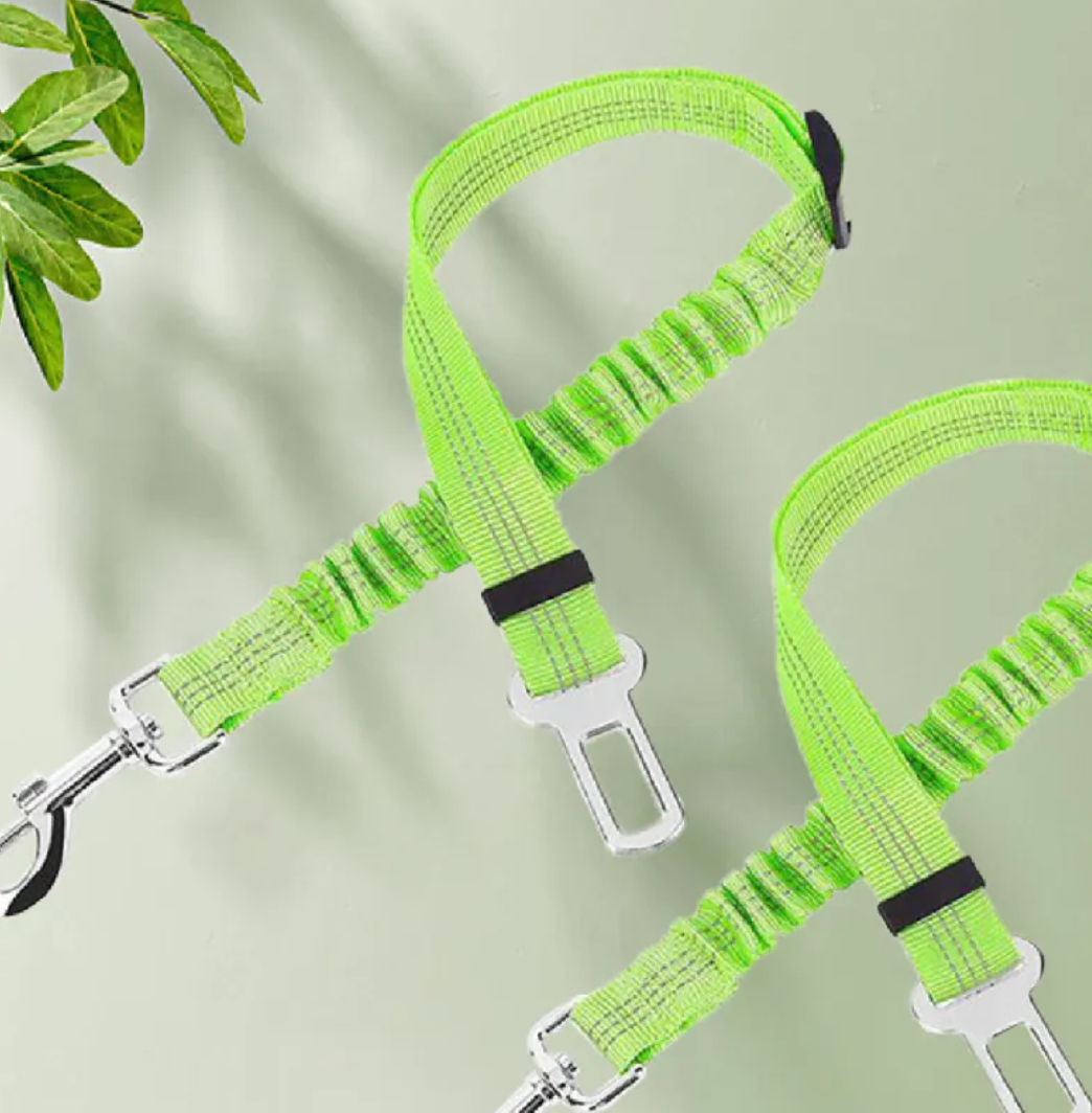 Reflective Dog Car Seat Belt — Bungee Tether, One Size
