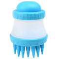 Shampoo-Dispensing Pet Bath Brush — Soft Silicone Massage Scrubber