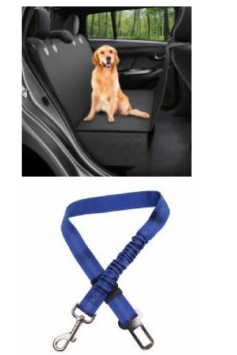 Waterproof Dog Car Seat Cover with Mesh Window — 54 x 58 in
