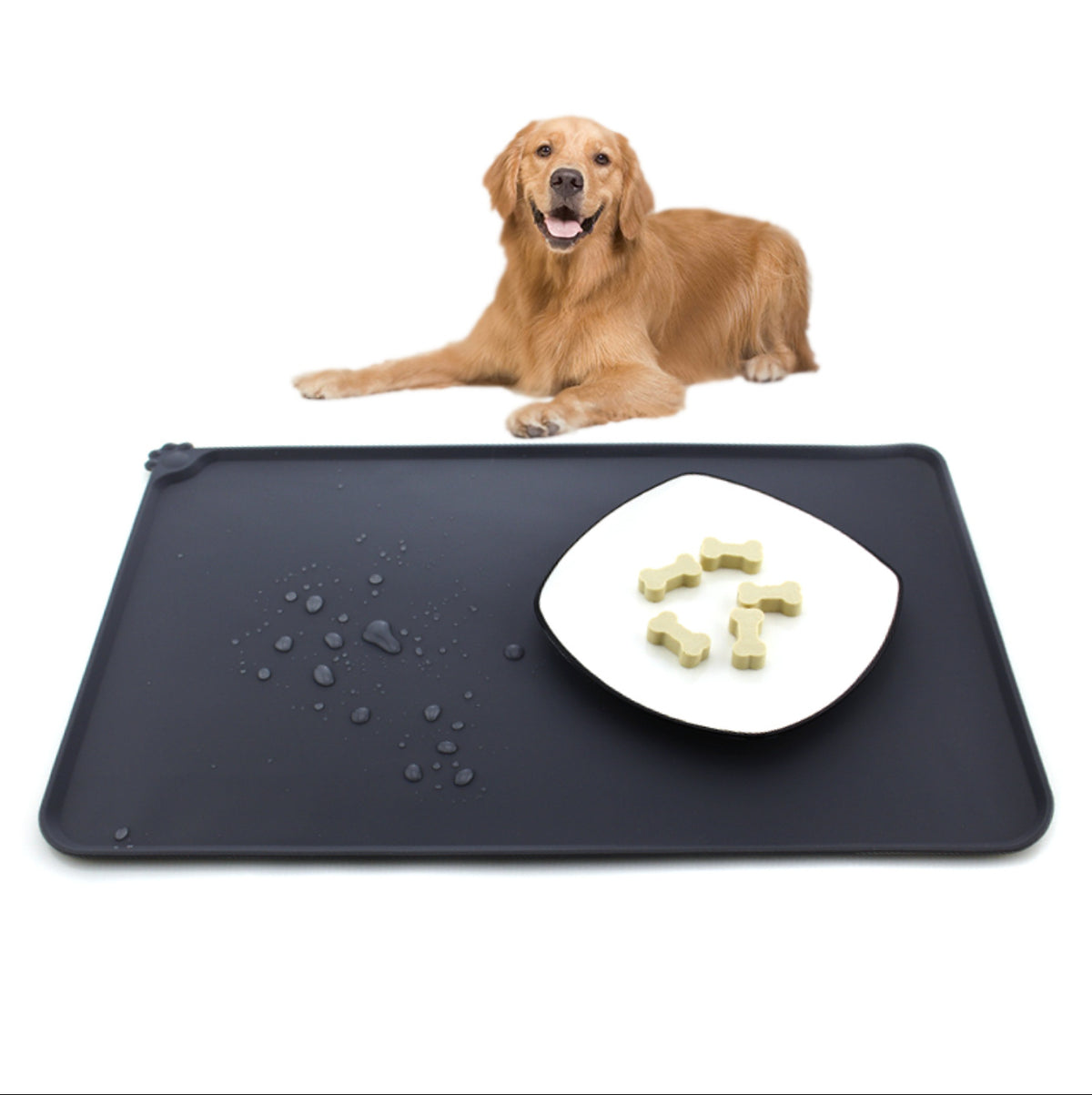 Silicone Pet Feeding Mat — Waterproof, Non-Slip, One Size