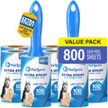 Extra Sticky Pet Hair Lint Roller Value Pack - 800 Sheets