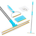 Pet Hair Remover Set with Telescopic Handle - 3 Piece Grooming Broom Kit