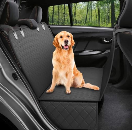 Waterproof Dog Car Seat Cover with Mesh Window — 54 x 58 in