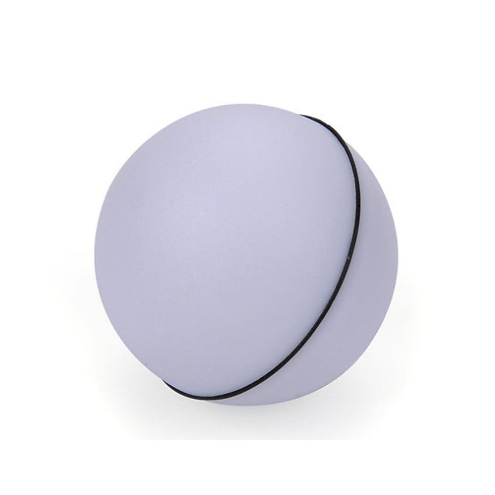 Self-Rolling LED Laser Cat Ball — blue rechargeable ball on white