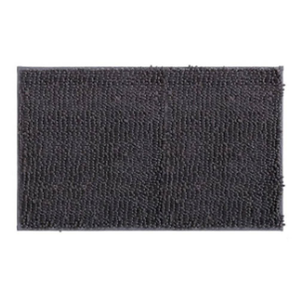Muddy Paw Door Mat flat view showing the grey chenille surface