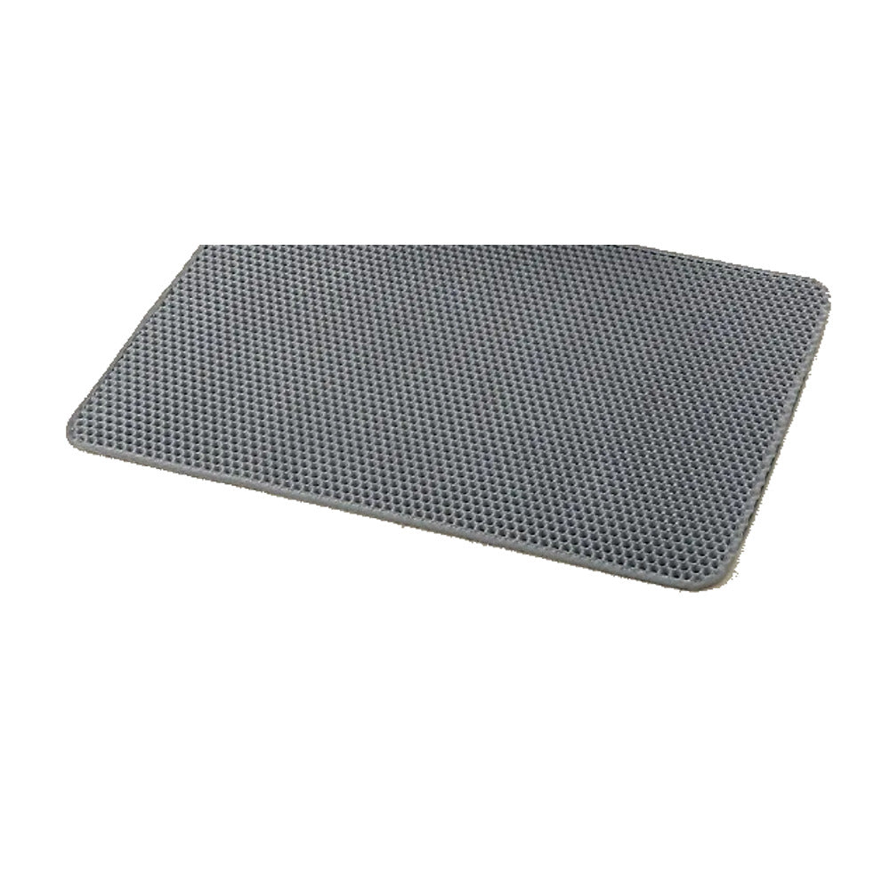The Litter Box Kit — grey honeycomb litter-trapping mat